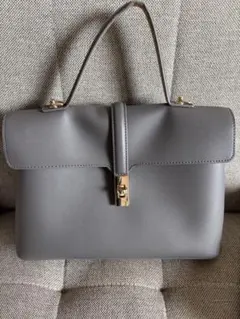 グレー フラップ式ハンドバッグ　VIS