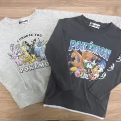 キッズ　男の子　ポケモン　ポケットモンスター　トレーナー　Tシャツ　２枚セット