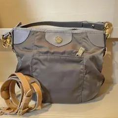 Orobiancoオロビアンコ 2way ショルダーバッグ ナイロン レザー