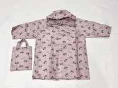ミニーマウス レインコート100cm 収納バッグ付