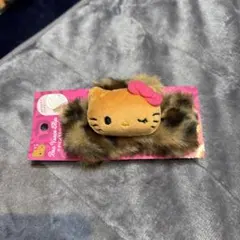 ハローキティ ヘアアクセサリー ヒョウ柄 日焼け