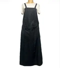 Y’s A-line cotton overall dress blackのサムネイル
