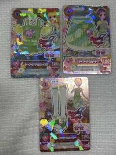 アイカツカード リーフベアコーデ 星宮いちご 有栖川おとめ 一ノ瀬かえで