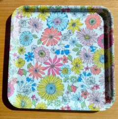 【IKEA】 メラミン　トレイ　トレー　お盆　販売終了　花柄　フラワー