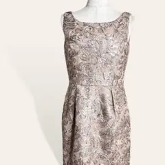 ♥️豪華 グレースクラス コード刺繍スパンコール パーティドレスワンピース 36