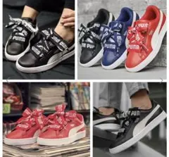 （新品未使用）プーマ　PUMA BASKET HEART DE WNS 24.5 新品未使用）プーマ PUMA BASKET HEART DE WNS 24.5 - メルカリ