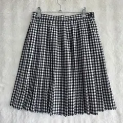 LA REDOUTE ギンガムチェック プリーツスカート モノトーン 67のサムネイル