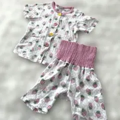 イチゴ柄パジャマ80センチ