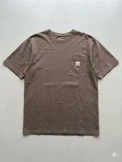 Carhartt ブラウン Tシャツ ポケット付き