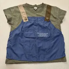 ⚫︎まとめ買い可⚫︎ADORABLE CLOSET オーバーオール風Tシャツ 110