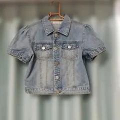 r.m. ライトブルー ショート丈デニムジャケット