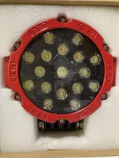 新品未使用品‼️LEDライト 51W 赤 17発 12V/24V対応