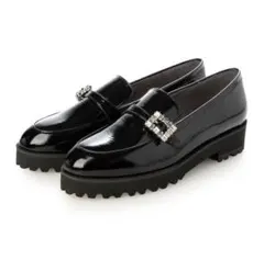 ビジュー付き厚底ローファー　（TALANTON by DIANA ）