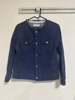 デニムジャケット フリンジ付き襟　ロペピクニック
