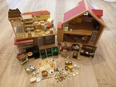 値下げ　シルバニアファミリー まとめ売り　パン屋　ピザ屋