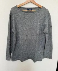 SAINT JAMES ウェッソンメランジェ　ブラック　グレー　長袖カットソー