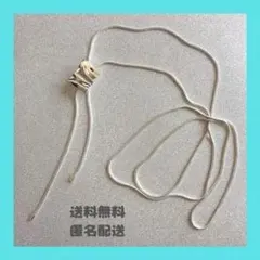 シンプルネックレス シルバー