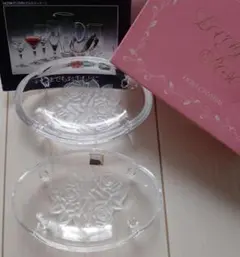 【未使用】HOYAクリスタル　小皿　2枚セットのサムネイル
