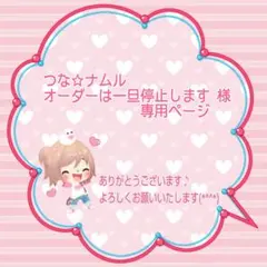 つな☆ナムル　オーダーは一旦停止します 様 専用ページです❤