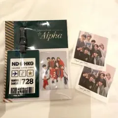 ラゲージタグ　なにわ男子　アジアツアー　香港　緑