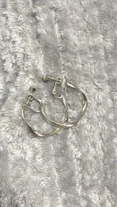 シルバー フープイヤリング
