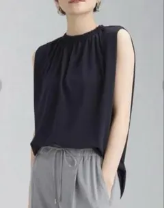 green label relaxing ノースリーブプルオーバーカットソ–