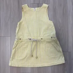 CELINE イエロー ストライプ ワンピース 90