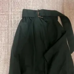 ブラックフレアスカート ベルト付き