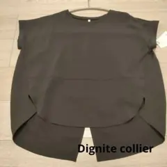 【新品未使用】Dignite collier 裾切り替えプルオーバー チャコールのサムネイル