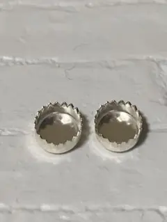 ハンドメイドパーツ　シルバーパーツ　アクセサリーパーツ　空枠　覆輪　パーツ