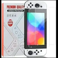 switch 有機el ガラスフィルム 用  2枚入り 保護フィルム 強化ガラス