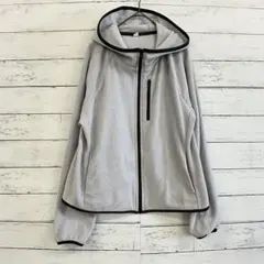 ユニクロ フリース パーカー Mサイズ グレー 裏起毛 防寒 秋冬 レディース
