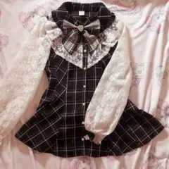 Secret Honey シークレットハニー レース袖ラッフル長袖セットアップ