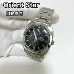【旧ロゴ】激レア Orient Star 裏スケ 自動巻き腕時計 ブラック