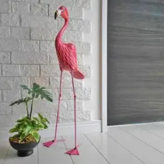 フラミンゴ Flamingo 50ｃｍ ハワイアン アロハ バードオブジェ