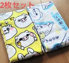 【美品】ヨッシースタンプ/フェイスタオル38×80cm(2枚入り)