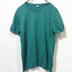 UNIQLO ユニクロ　半袖クルーネックセーター　緑　S