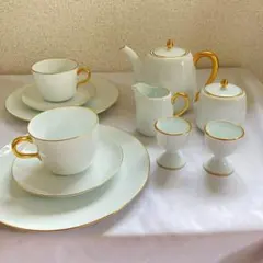 大倉陶園 ゴールドライン モーニングセット　カップ＆ソーサー　ペアのサムネイル