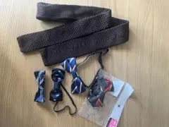 子供用蝶タイ4本とネクタイ1本のセット