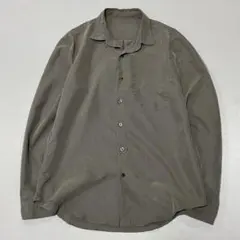 00s~ レーヨン L/S シャツ スモーキー 燻み 光沢 ドレープ スムース