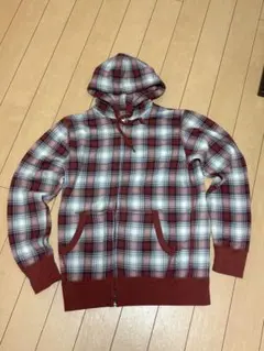 OLD UNIQLO ダブルジップパーカー　チェック