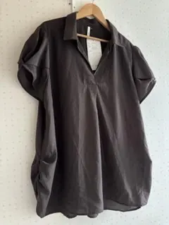 新品未使用　スキッパーシャツブラウス