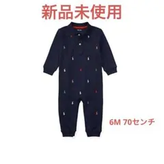 ラルフローレン　ロンパース　6M 70センチ　ネイビー
