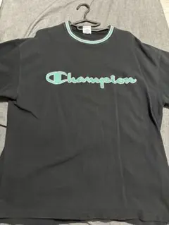 Champion チャンピオン Tシャツ ブラック ロゴ刺繍のサムネイル