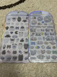 コットンパフィーシール　サンリオ　オリジナル　2枚セット　ふわふわ シナモ