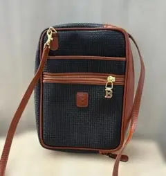BALLY バリー レザー ショルダーバッグ ブラウン×ブラック