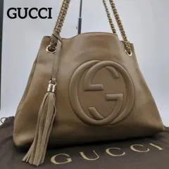 【人気モデル・美品】グッチ☆チェーンショルダー ソーホー インターロッキング