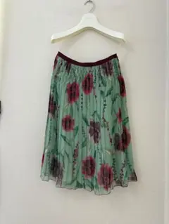 ユキトリイ花柄 美シルエットスカート