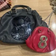 muta ムータ ハンドバッグ ハラコ 型押し レザー レオパード 豹