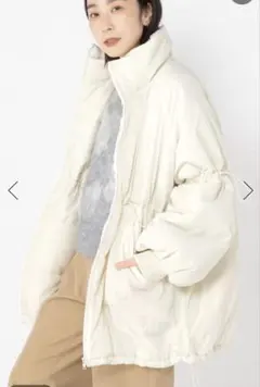 2WAYドロストミドルコート　スタディオクリップ　アイボリー